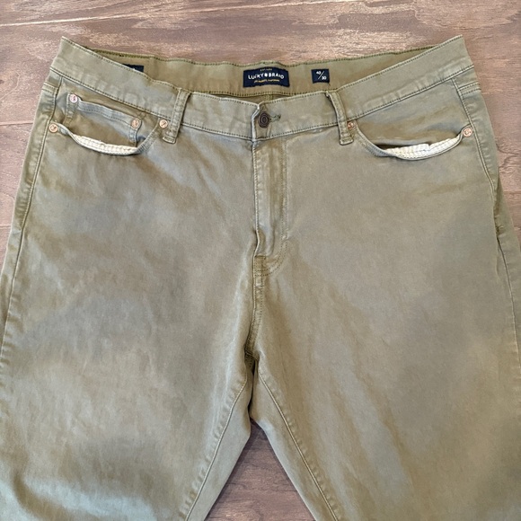 Lucky Brand 410 Athletic Slim Olive Pants 40x30 – Stretch Twill - Picture 6 of 9